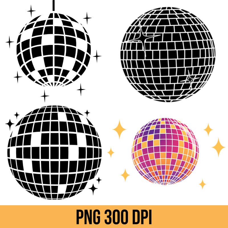 Disco Ball Png Vector Disco Ball Png Discoball Png Retro Png Groovy Png Disco Ball Png Bundle Bache 0