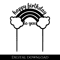 Cake Topper Happy Birthday Svg Cake Topper Circle Svg Happy Birthday Cake Topper Svg 0