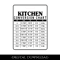 Kitchen Conversions Svg Bundle Kitchen Conversion Chart SVG Kitchen Measurements Vintage Design Svg 5