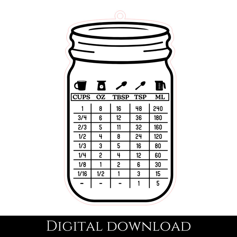 Kitchen Conversions Svg Bundle Kitchen Conversion Chart SVG Kitchen Measurements Vintage Design Svg 7