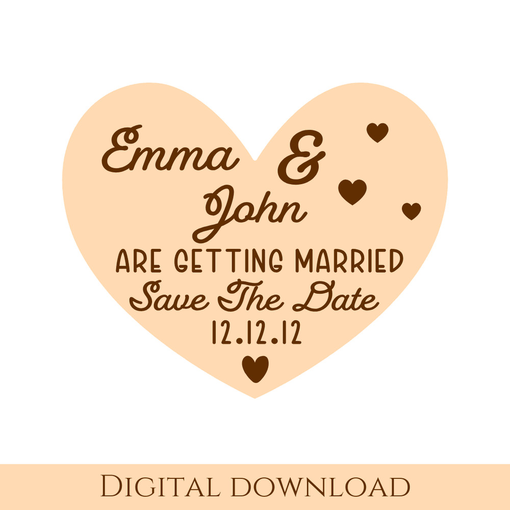 Save The Date Svg Vector File For Laser Engraving And Cutting Glowforge File Wedding Invitation Cal 2