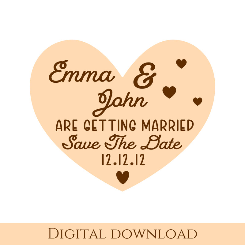 Save The Date Svg Vector File For Laser Engraving And Cutting Glowforge File Wedding Invitation Cal 2