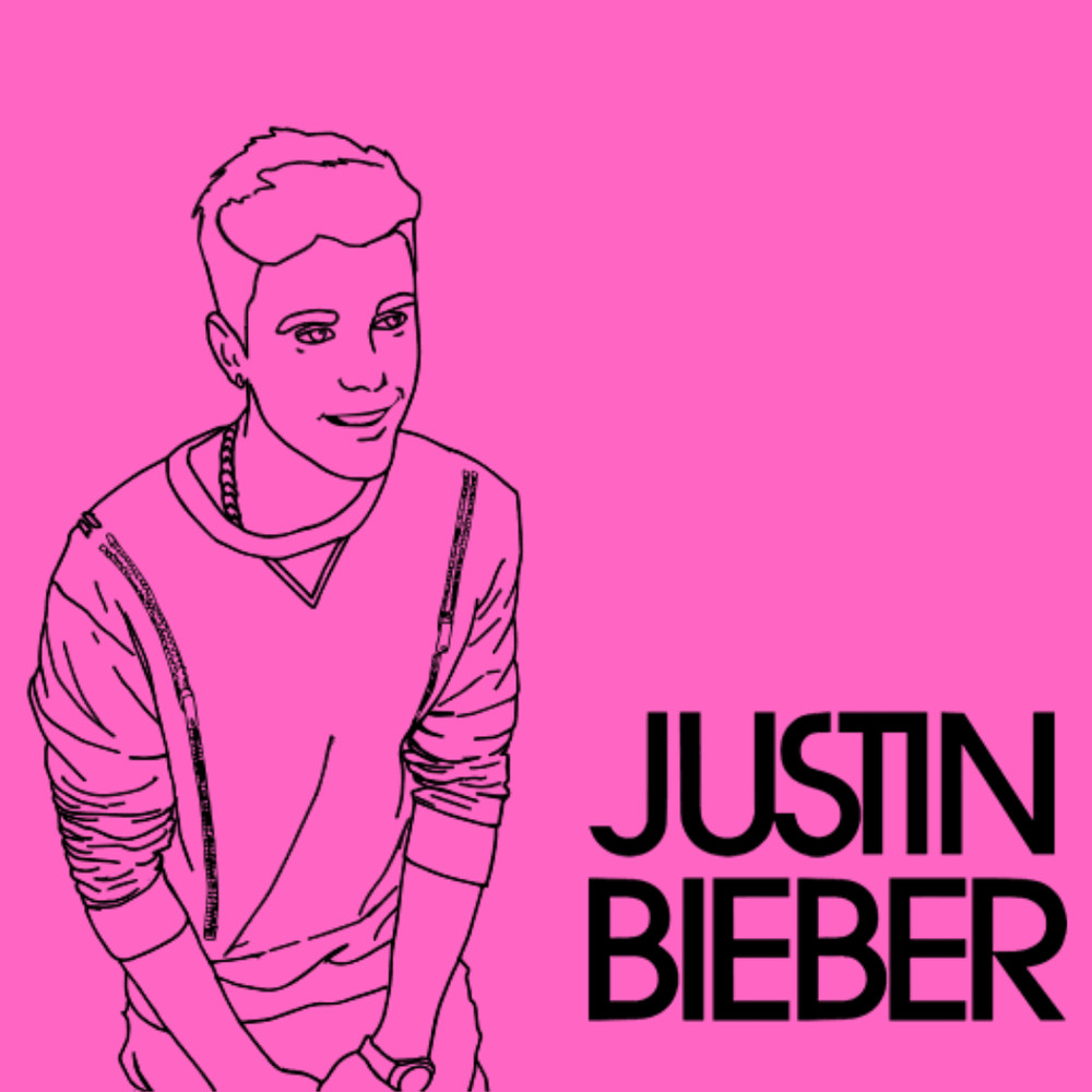 Justin Bieber T Shirt Design PNG Instant Download 0