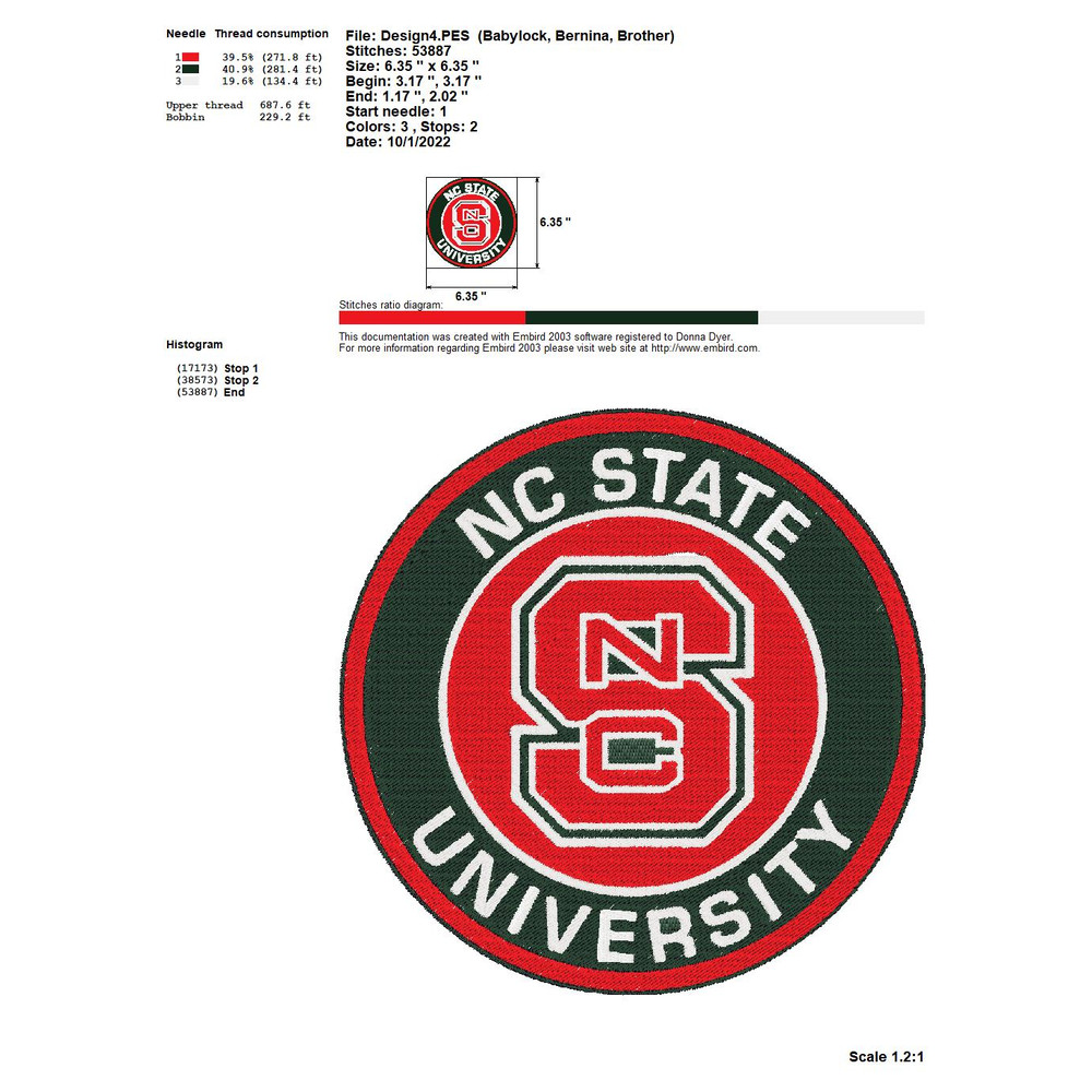 COLLEGE SPORTS NORTH CAROLINA STATE WOLFPACK LOGOS Embroidery Machine Designs 3