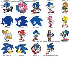 video game sonic the hedgehog embroidery machine designs pes jef hus dst exp vip xxx