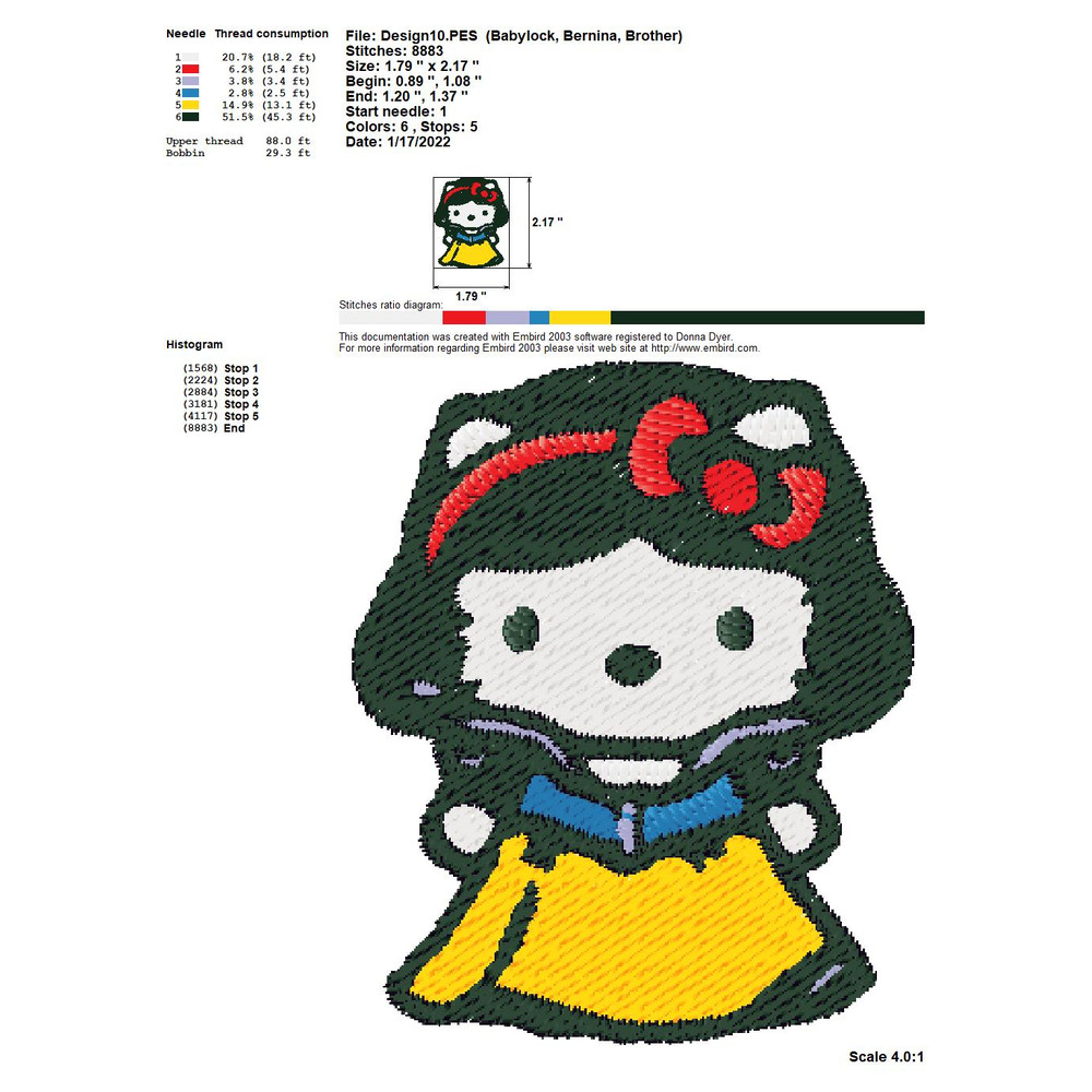 HELLO KITTY DISNEY PRINCESS KITTY Embroidery Machine Designs PES JEF HUS DST EXP VIP XXX 6