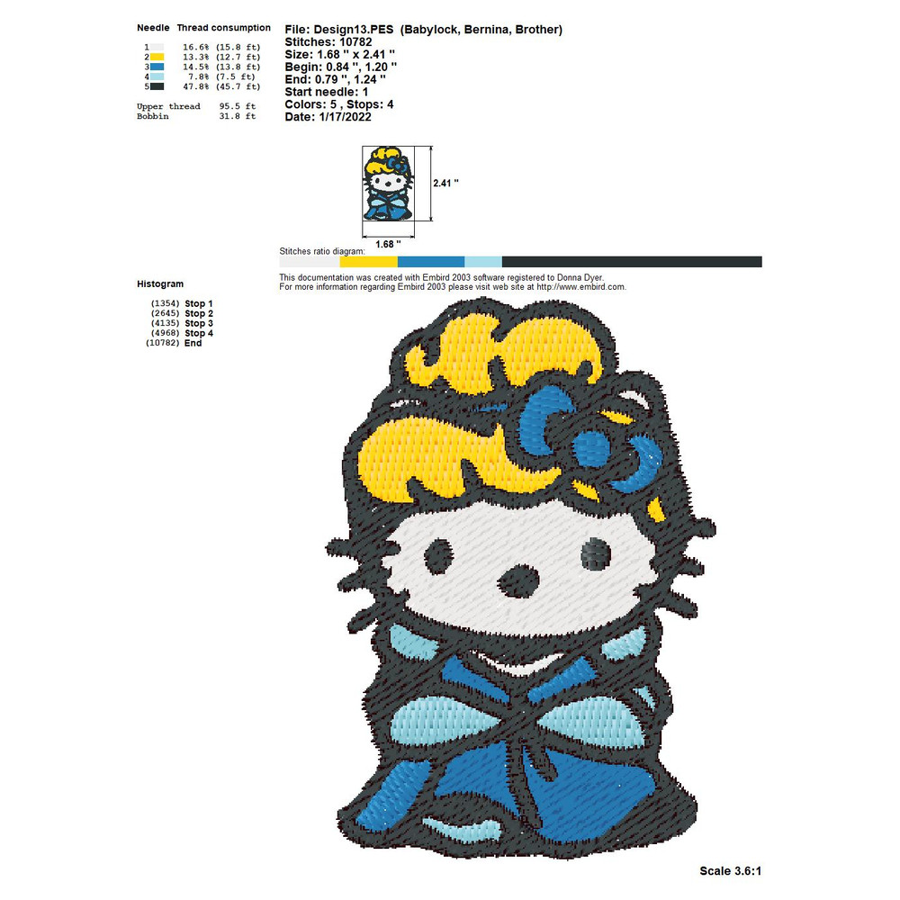 HELLO KITTY DISNEY PRINCESS KITTY Embroidery Machine Designs PES JEF HUS DST EXP VIP XXX 8
