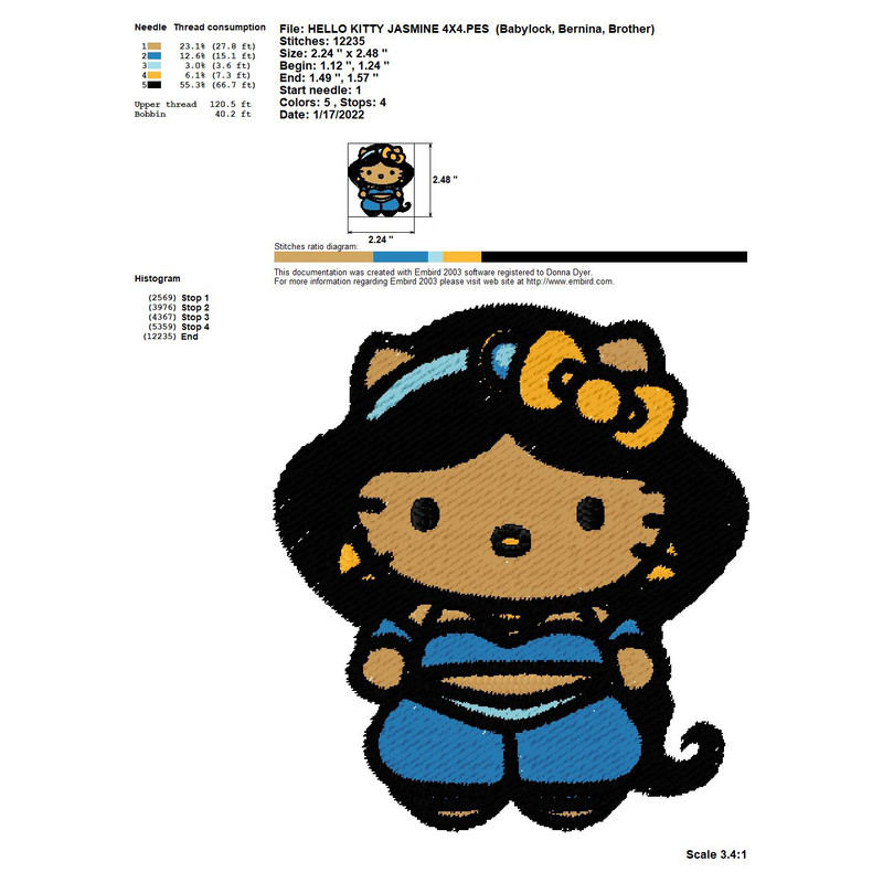 HELLO KITTY DISNEY PRINCESS KITTY Embroidery Machine Designs PES JEF HUS DST EXP VIP XXX 15