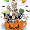 Toy Story Halloween Characters Tshirt Design PNG Digital 0