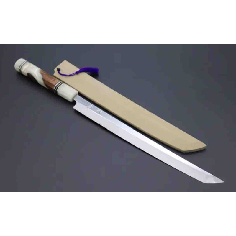 Handmade Chef Knife Chrome Steel Non Rustic Sharp Edge Blade With Resin And Wood Handle Come With Box Kitchen Knife 0
