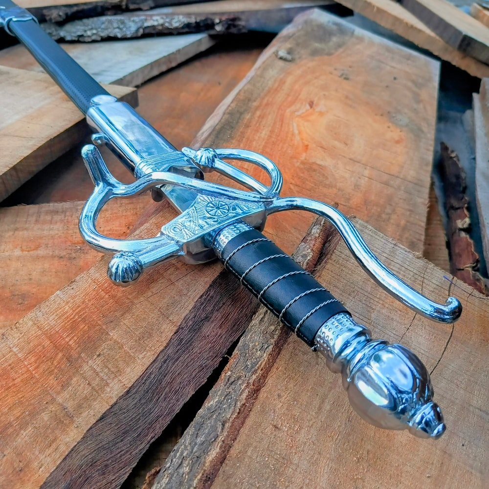 Legend Of Zorro Rapier Sword Replica With Scabbard Gift For Him Personalized Gift 2