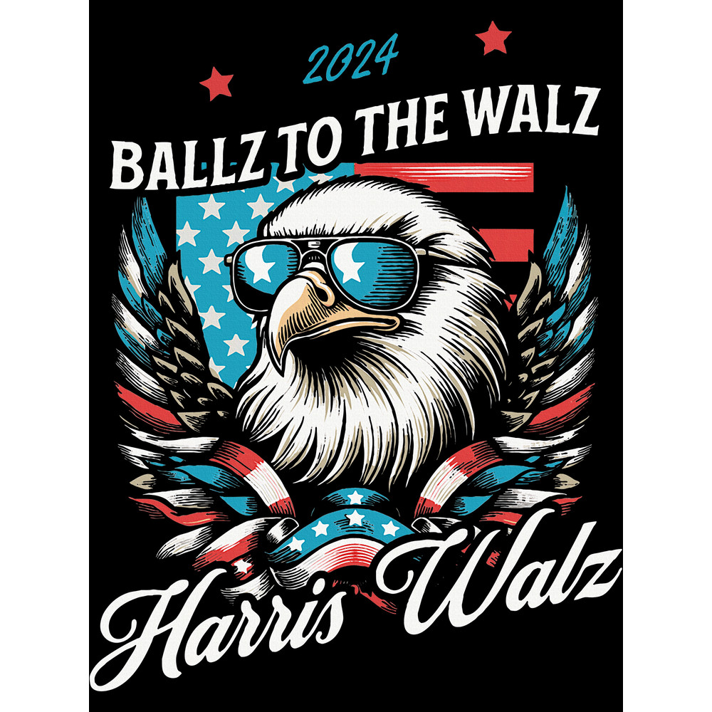 Ballz To The Walz Harris Walz 2024 Sunglasses Eagle Election Png 0