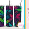 Tumbler Sublimation Design Canabis Colorful Straight And Tapered Tumbler Wrap 0