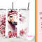 Horse Flowers Tumbler Sublimation Design Straight And Tapered Tumbler Wrap 0