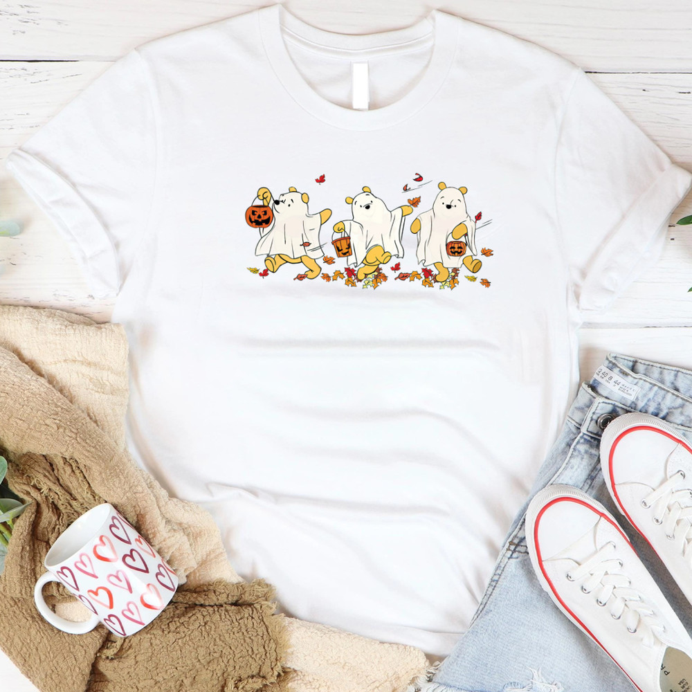 Retro Halloween Pooh Ghost Fall Party Spooky Season PNG 0