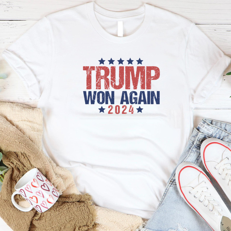 Trump Won Again 2024 Trump Vance Trump Fight 2 PNG 1