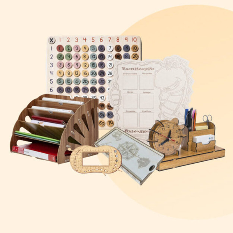 10 Piece School Set Back To School DXF CDR And AI Formats 0