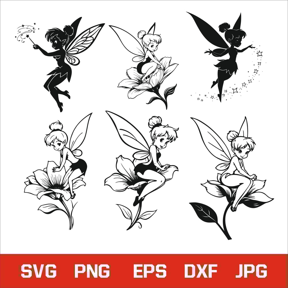 Cute Tinker Bundle SVG PNG Jpg Dxf EPS Fun Cartoon Clipart For Kids Crafts Shirts Stickers Instan 0