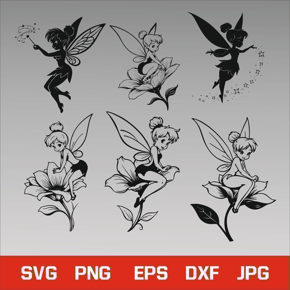 Cute Tinker Bundle SVG PNG Jpg Dxf EPS Fun Cartoon Clipart For Kids Crafts Shirts Stickers Instan 1