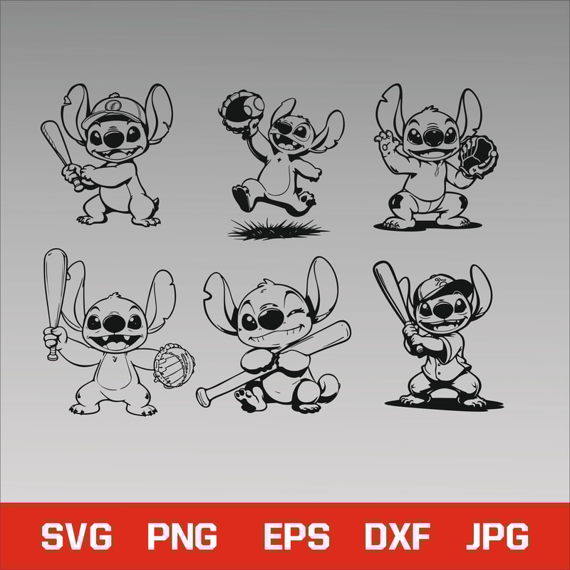 Cute Blue Bundle SVG PNG Jpg Dxf EPS Fun Cartoon Clipart For Kids Crafts Shirts Stickers Instant 1