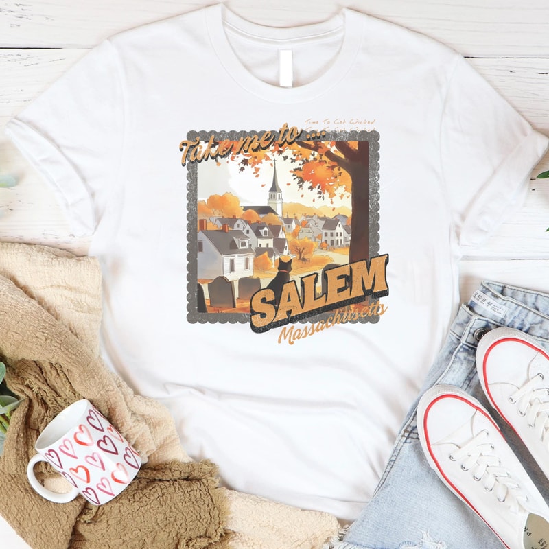 Take Me To Salem Massachusetts Girls Trip Salem Retro Halloween Vintage Witchy Halloween PNG 0