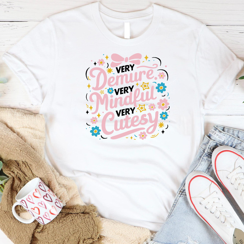 Funny Very Demure Very Mindful Very Cutesy PNG 0