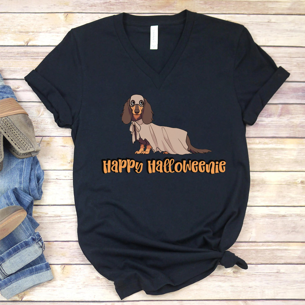 Dachshund Ghost Halloween Dog Spooky Season Dog Pumpkin Lover Fall Season PNG 0