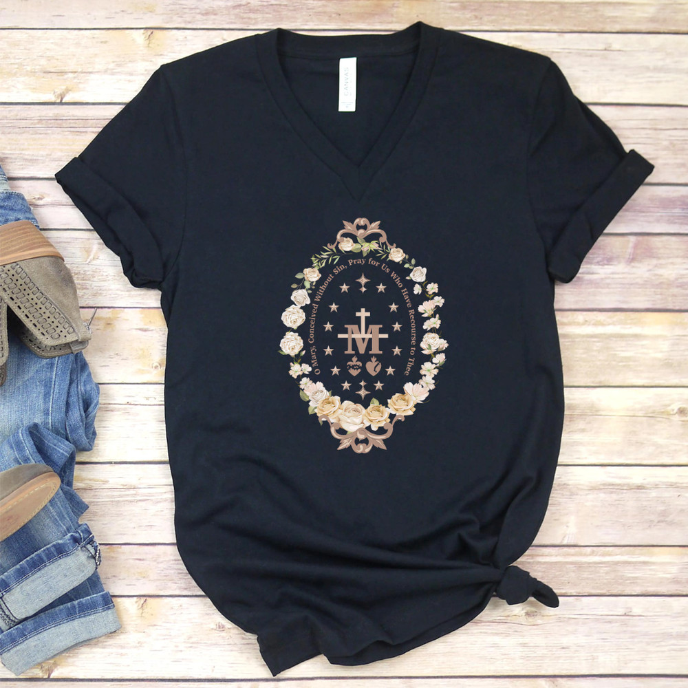 Marian Catholic Virgin Mary Marian Cross Floral Religious PNG 0