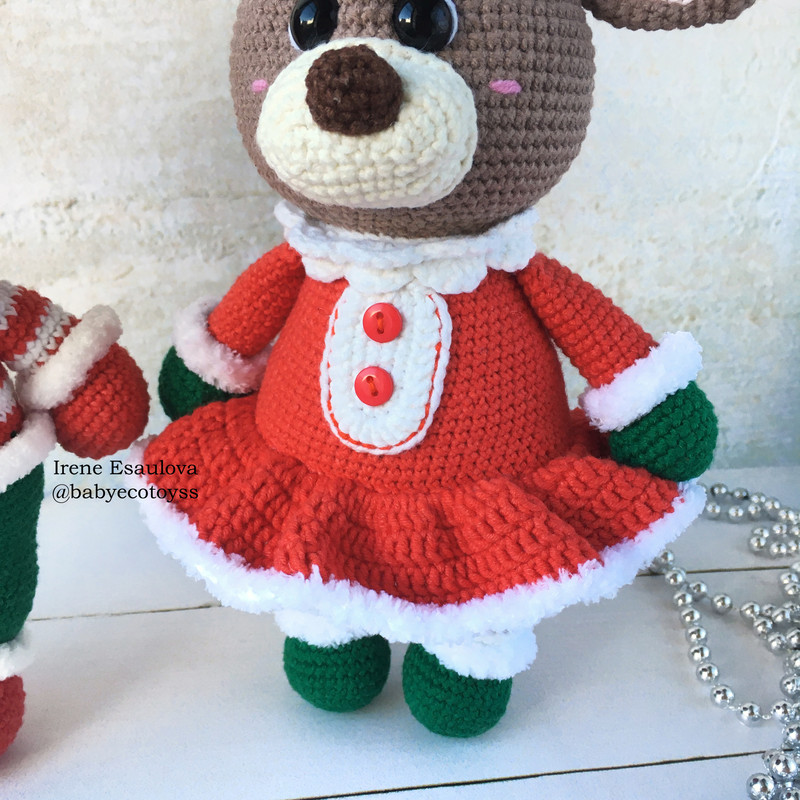 Crochet Amigurumi Pattern Christmas Toy Reindeer Garcey PDF ENG Pattern Tutorial 3