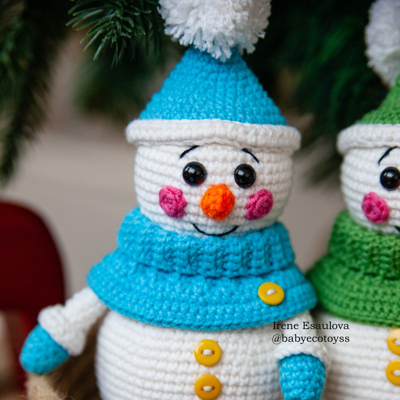Crochet Amigurumi Pattern Christmas Toy Snowman Oscar PDF ENGLISH Pattern 2
