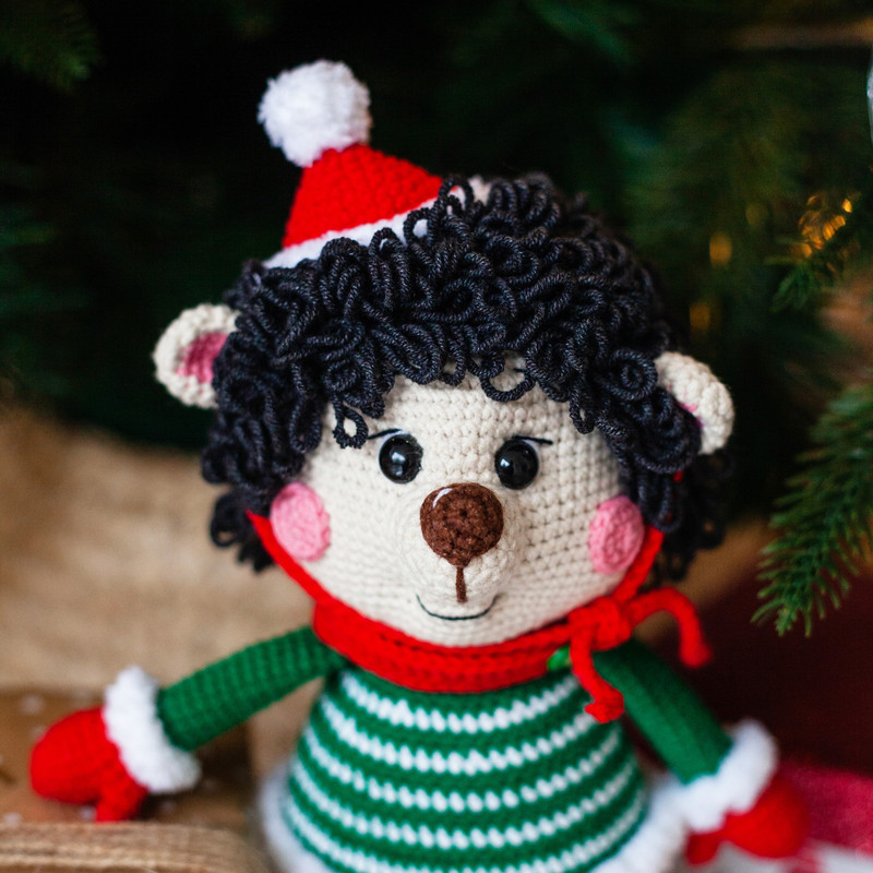 Crochet Amigurumi Pattern Christmas Hedgehog Peter PDF ENGLISH Pattern 2