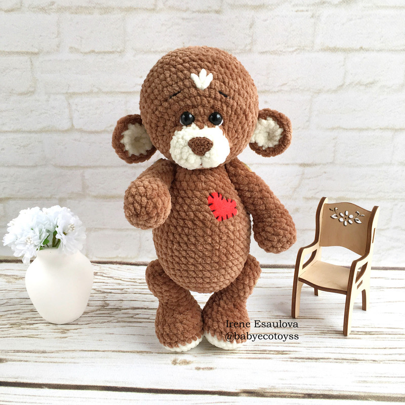 Crochet Amigurumi Pattern Teddy Bear Brownie PDF Pattern 1