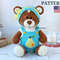 Crochet Pattern Amigurumi Plush Teddy Bear Brownie With Knitting Outfit 0