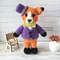 Crochet And Knitting Amigurumi Pattern Plush Fox Ferdy With Knitting Outfit 0