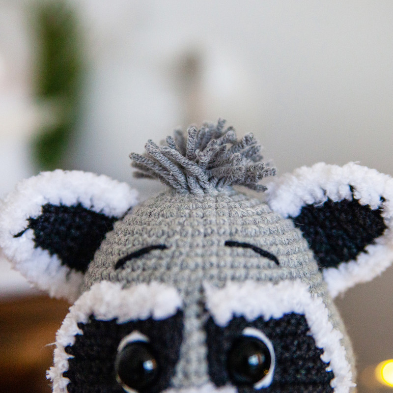 Crochet Amigurumi Pattern Raccoon Max Toy 4