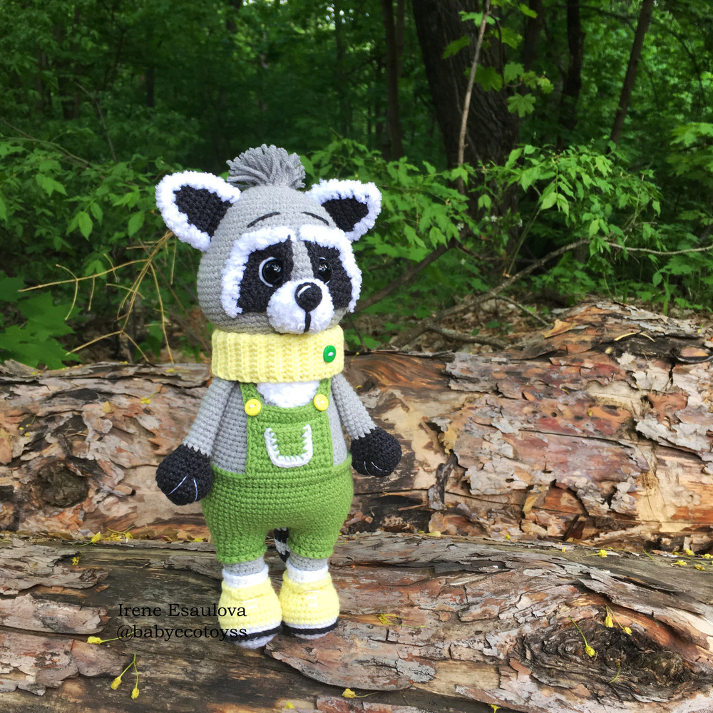 Crochet Amigurumi Pattern Raccoon Max Toy 10