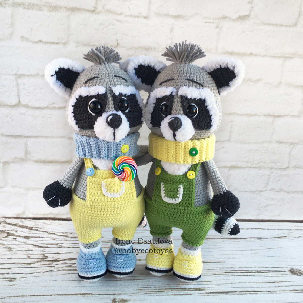 Crochet Amigurumi Pattern Raccoon Max Toy 8