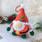 Crochet Amigurumi Pattern Christmas Santa Gnome Christmas Tree Ornaments 2