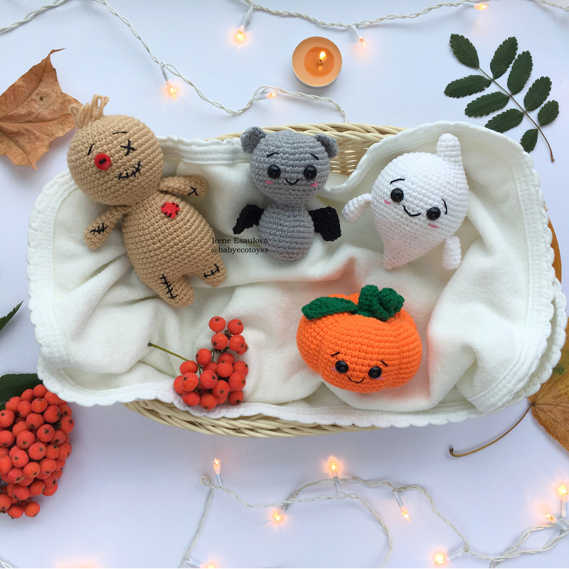 Crochet Pattern Set Of Halloween Toys 1