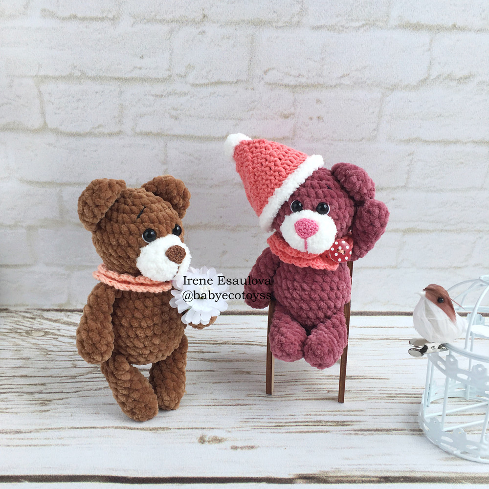 Tiny Mini Plush Teddy Bear With Outfit 3