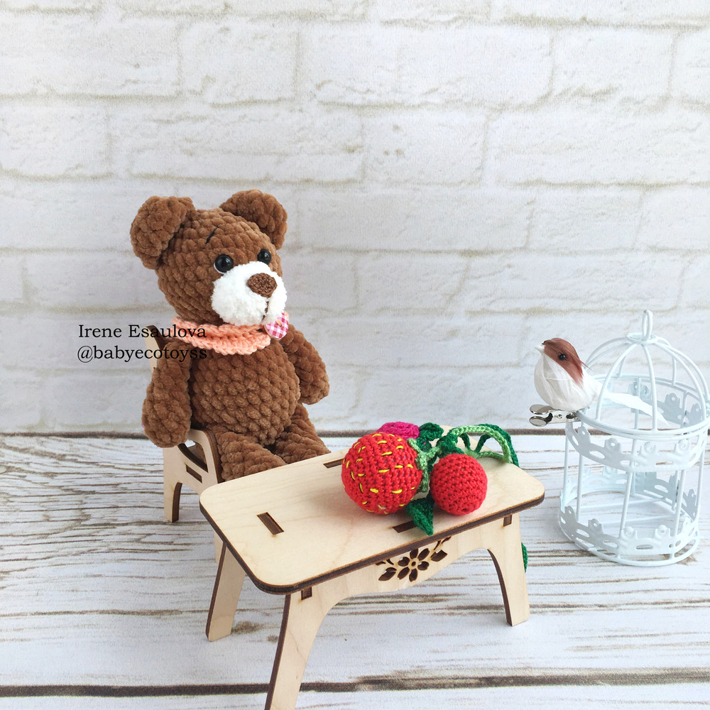 Tiny Mini Plush Teddy Bear With Outfit 4