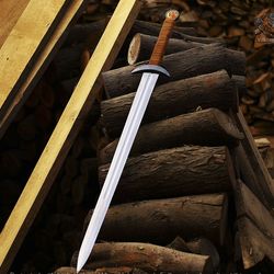 full tang carbon steel viking sword of uthred serpent breath sword last kingdom uhtred knife ragnar axe king sword