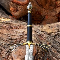 dark sister sword of daemon targaryen with plaque, blackfyre sword, longclaw sword, needle sword, gift
