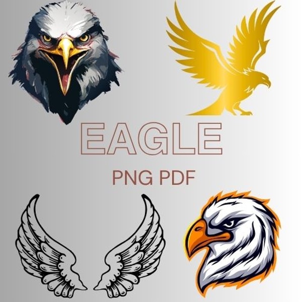 Eagle Pdf File Eagle PNG and PDF Clipart High Resolution Digital Download f | Inspire ...