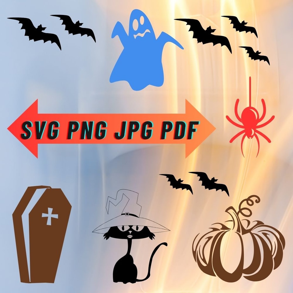 Halloween SVG PNG PDF JPG Bundle ULTIMATE HALLOWEEN BUNDLE Spooky Designs For Crafting Shirts And More 0
