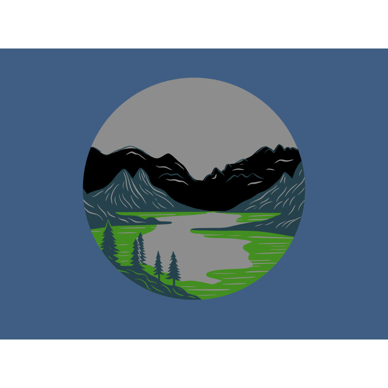 Handcrafted Mountain And Trees Wall Art Show Beauty Of Nature 0