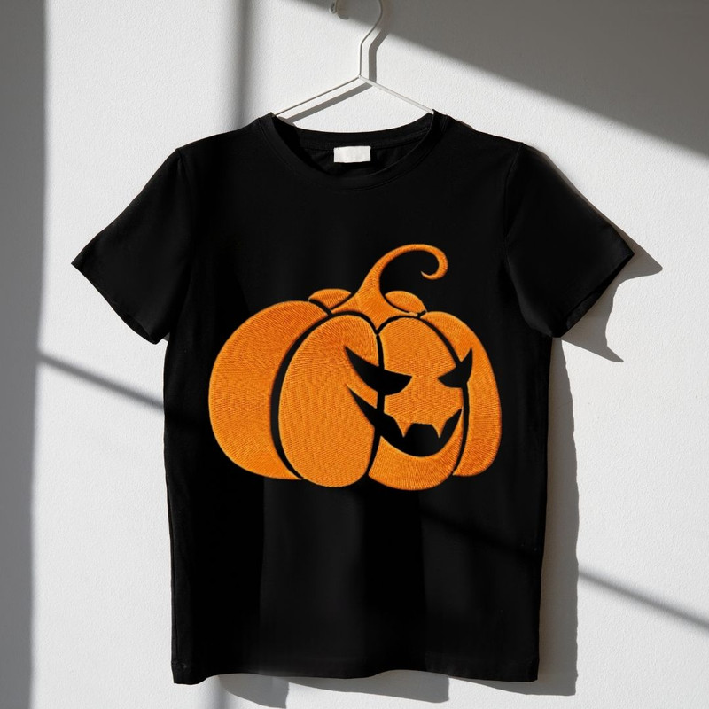 Halloween Pumpkin Embroidery FileFall Pumpkin Embroidery DesignSpooky DIY Digital Pattern For Instant Download 1
