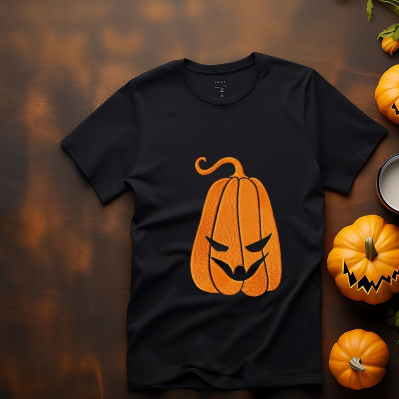 Halloween Pumpkin Embroidery FileFall Pumpkin Embroidery DesignSpooky DIY Digital Pattern For Instant Download 3