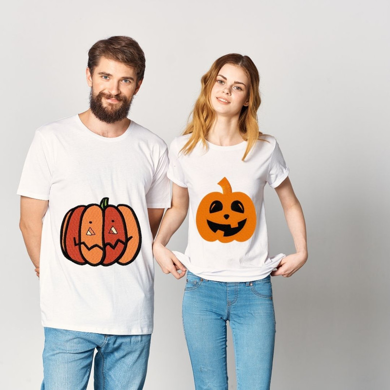 Halloween Pumpkin Embroidery FileFall Pumpkin Embroidery DesignSpooky DIY Digital Pattern For Instant Download 4