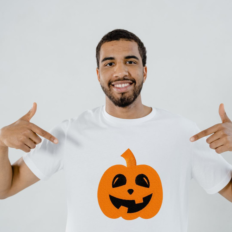 Halloween Pumpkin Embroidery FileFall Pumpkin Embroidery DesignSpooky DIY Digital Pattern For Instant Download 5